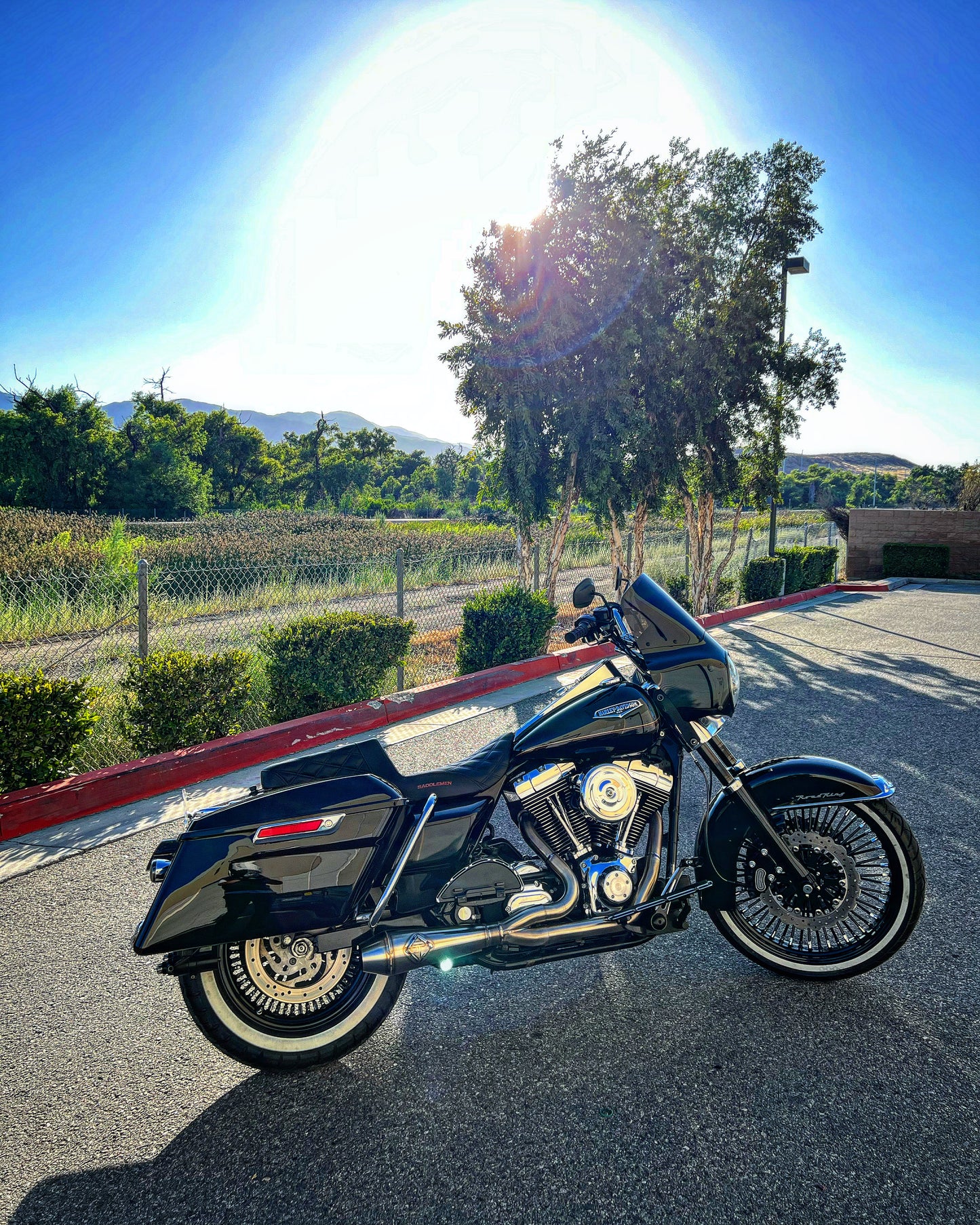 TC Bagger Harley Davidson Motorcycle with Lanesplitter Exhaust