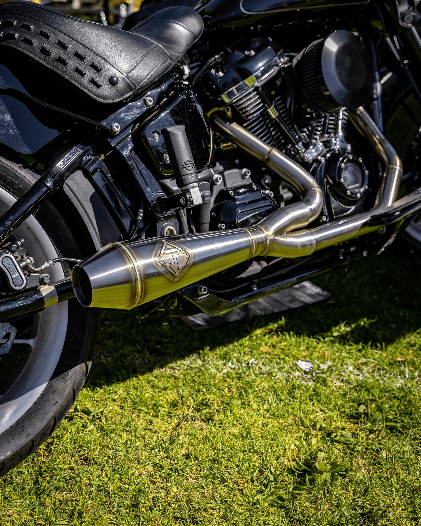 M8 Softail Harley Davidson Motorcycle with Big Bore Exhaust